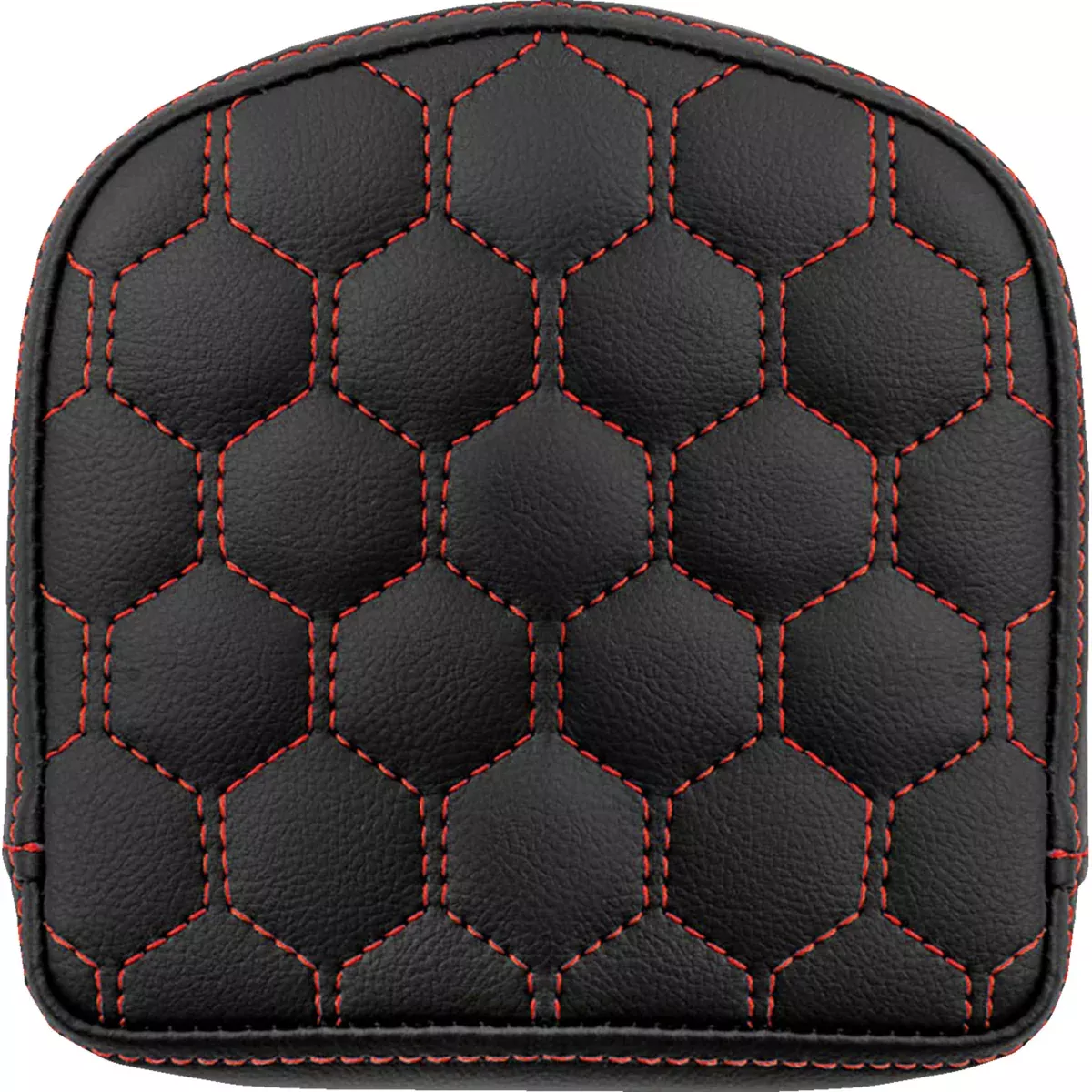 SADDLEMEN 0822-0583 040849RED RoadSofa™ Sissy Bar Pad – Honeycomb – Red Stitching