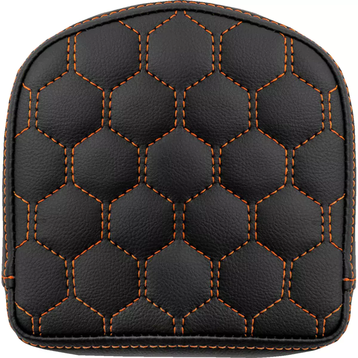 SADDLEMEN 0822-0585 040849ORA RoadSofa™ Sissy Bar Pad – Honeycomb – Orange Stitching