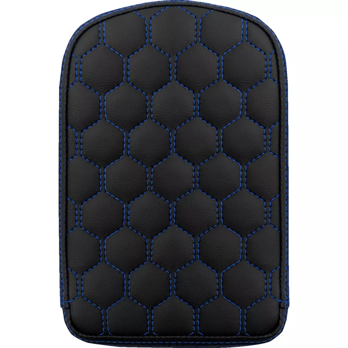 SADDLEMEN 0822-0589 041149BLU RoadSofa™ Honeycomb Sissy Bar Pad – Blue Stitching