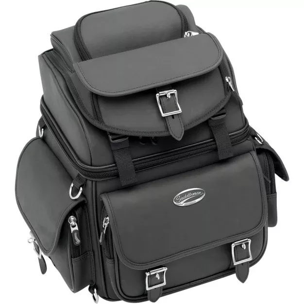 Saddlemen BR1800 EX Combination Back Seat or Sissy Bar Bag Travel Luggage Harley