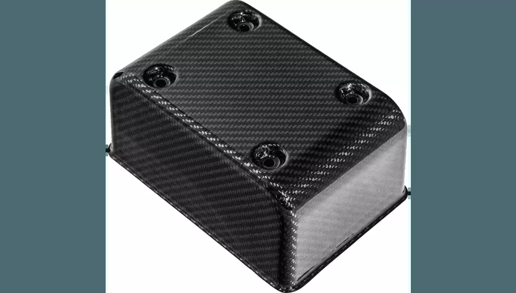 Saddlemen Carbon Fiber Fuse Box Cover for '99-03 Harley Davidson Dyna Models (Choose Finish)