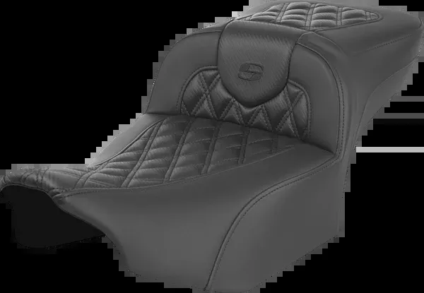 Saddlemen Heated RoadSofa Seat - Extended Reach - Lattice Stitch - w/o Backrest - FLT/FLH '23-'24 - 823-07-207A0