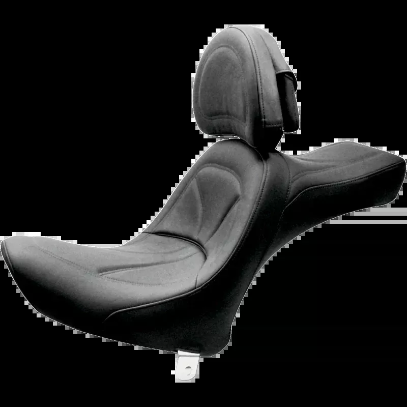SADDLEMEN KING SEAT WITH BACKREST (GEL) 84-99 HARLEY SOFTAILS