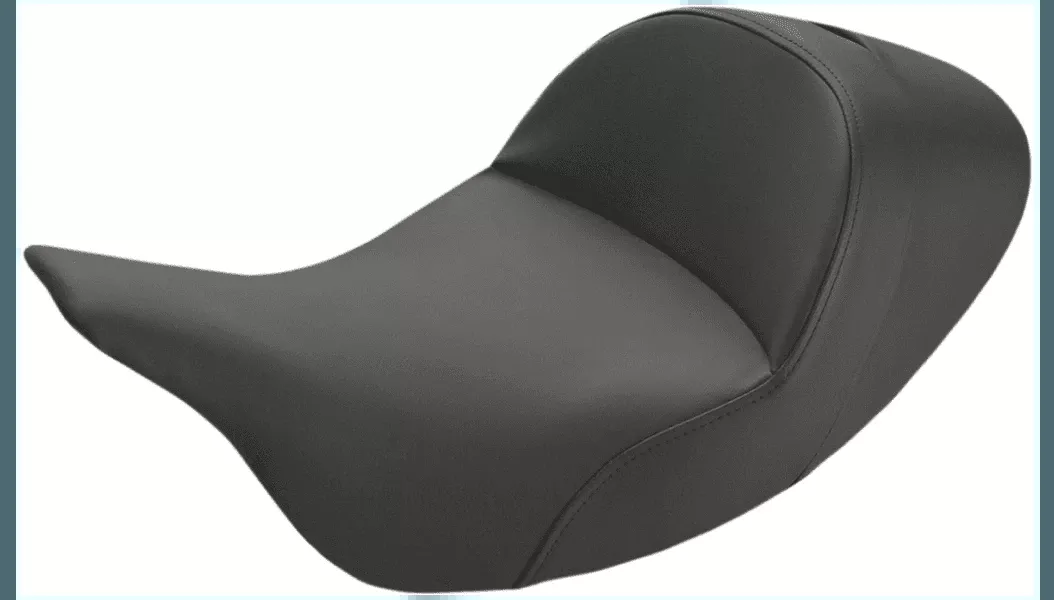 Saddlemen Lariat Low Solo Seat with GelCore for '08-Up Harley Davidson Touring Models - Studded (Not for '24-Up FLHX/FLTR Models)