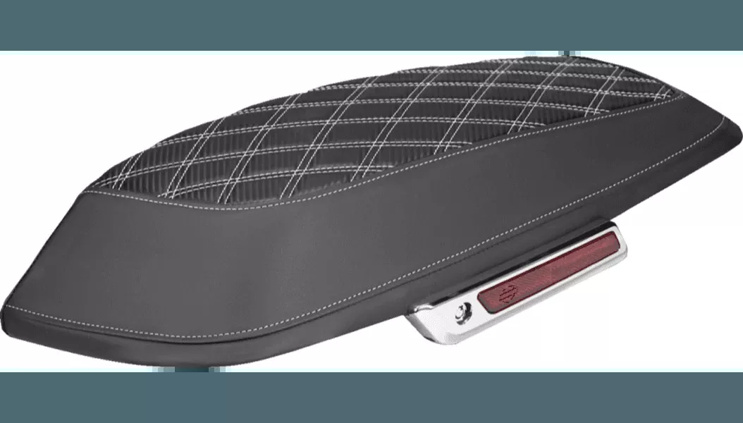 Saddlemen Lattice Stitched Carbon Fiber Saddlebag Lid Covers for '14-23 Harley Davidson Touring Models (Not for 2023 CVO Models) Select Stitching Color