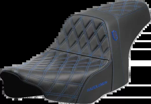 Saddlemen Pro Series SDC Performance Seat - Blue Stitching - w/o Backrest - FLT/FLH '23-'24 - SC82307D1