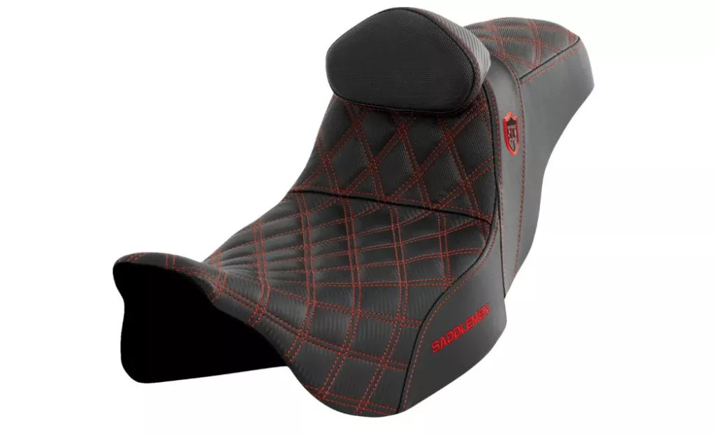Saddlemen Pro Series SDC Performance Seat - SC80807REDRT For Harley Touring 2008-2024