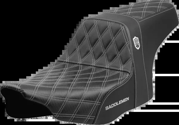 Saddlemen Pro Series SDC Performance Seat - Silver Stitching - w/o Backrest - FLT/FLH '23-'24 - SC82307D5