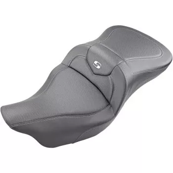 Saddlemen Roadsofa Extended Reach Seat Carbon Fiber Without Backrest – 808-07B-186 For Harley Touring 2008-2025