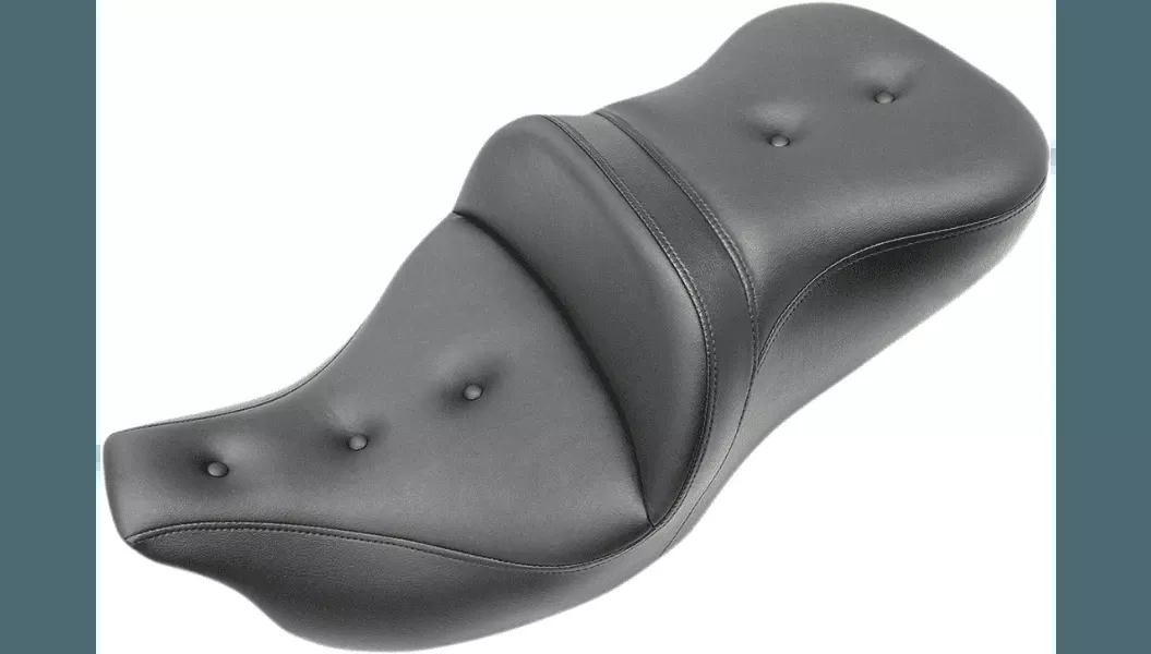 Saddlemen Roadsofa Pillow Top Seat (without Backrest) for '09-23 Harley Davidson Tri Glide FLHTCUTG - Black