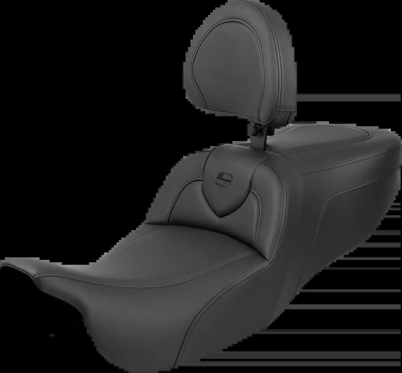 Saddlemen Roadsofa Seat - with Backrest - Plain - FLRT/FLTRT '15-'25 - 815-07-187BR