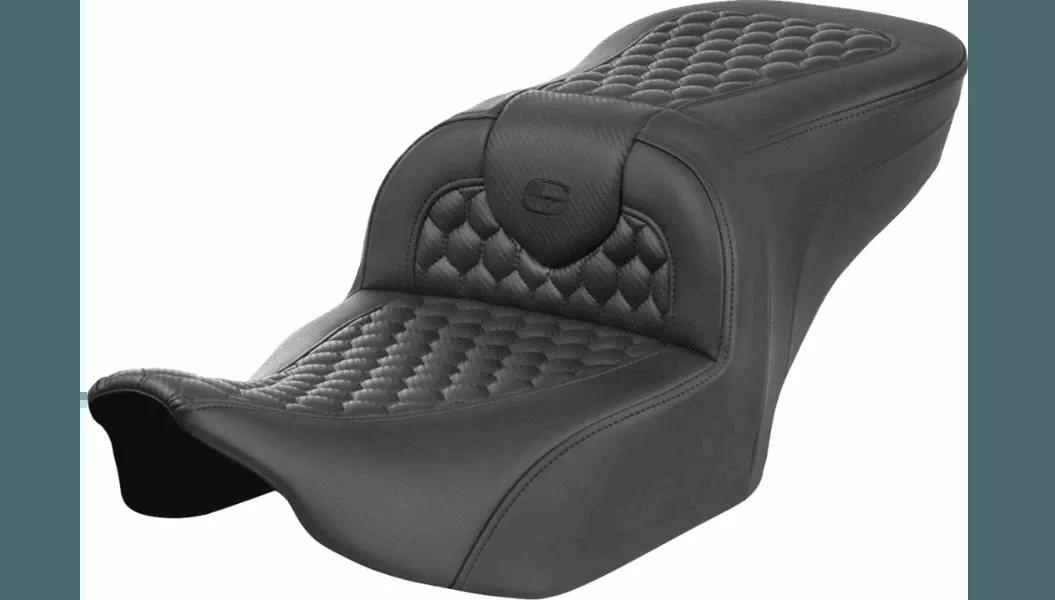 Saddlemen Roadsofa Seat without Backrest Honeycomb Stitch for '24-Up Harley Davidson Street Glide, Road Glide and '23-24 FLTRSE/FLHXSE (Select Stitching Color)