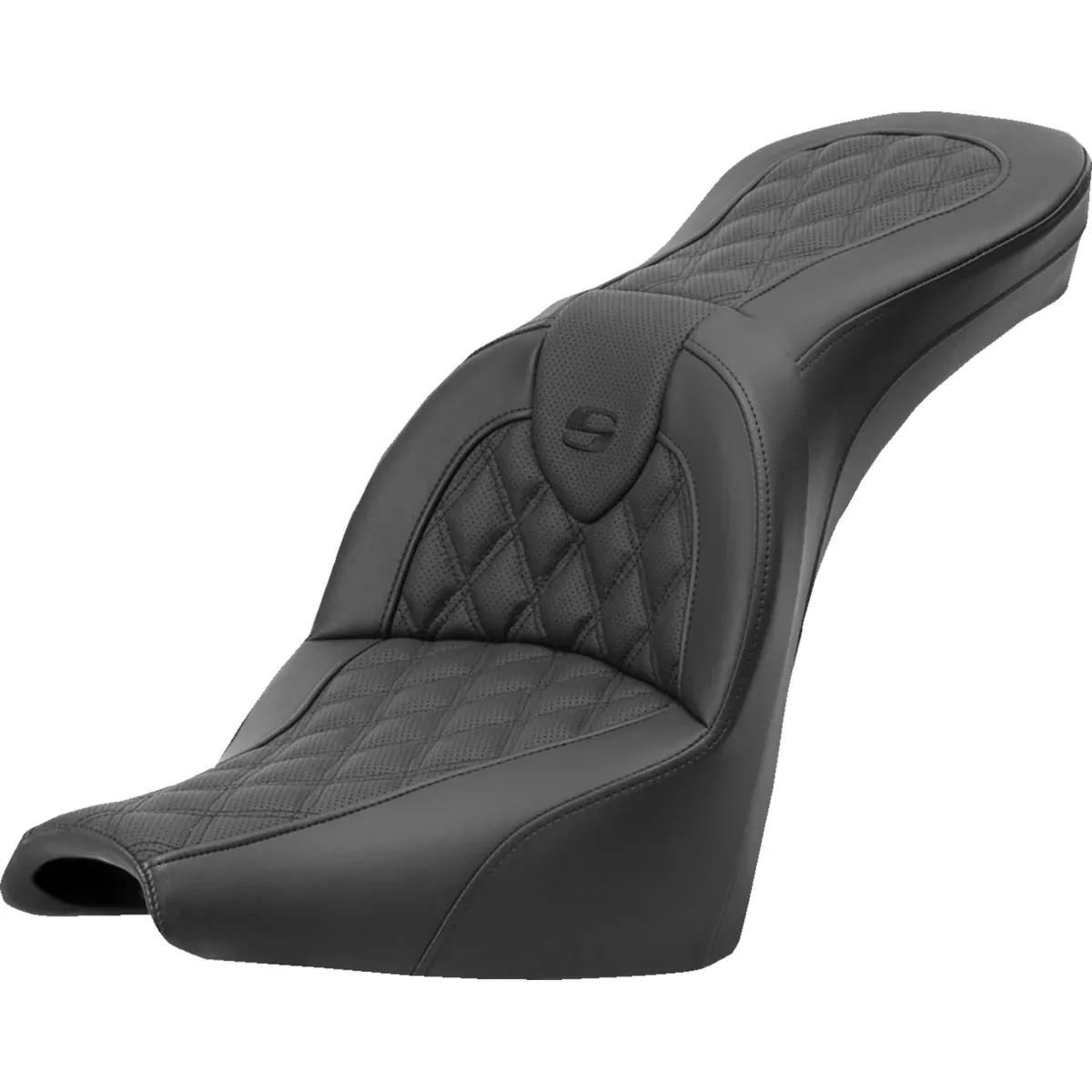 Saddlemen Roadsofa Standard Reach Seat Lattice Stitch Without Backrest - 818-30-182 For Harley Softail 2018-2026