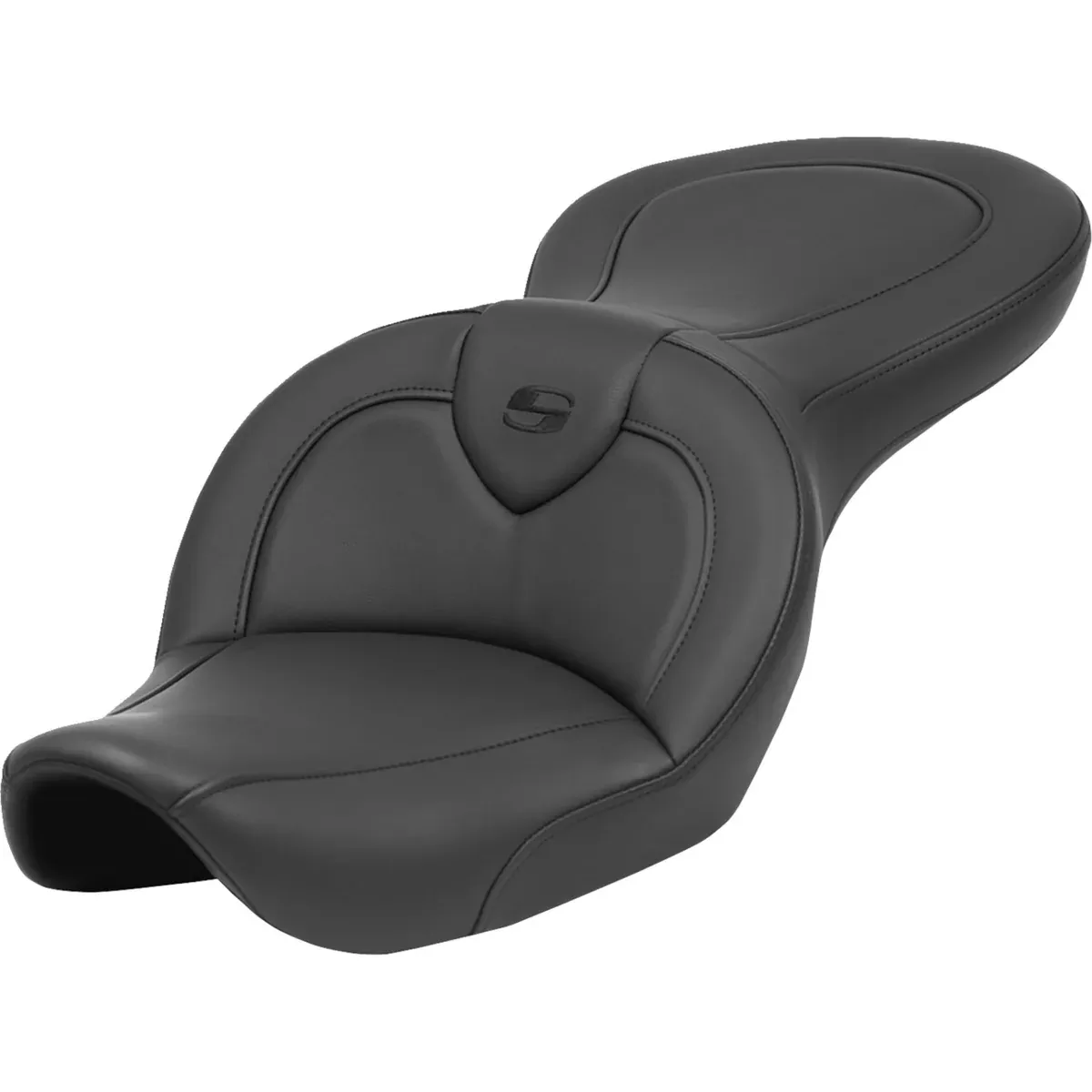 Saddlemen Roadsofa Standard Reach Seat Without Backrest Black - 896-05-187 For Harley Dyna Wide Glide 1996-2003