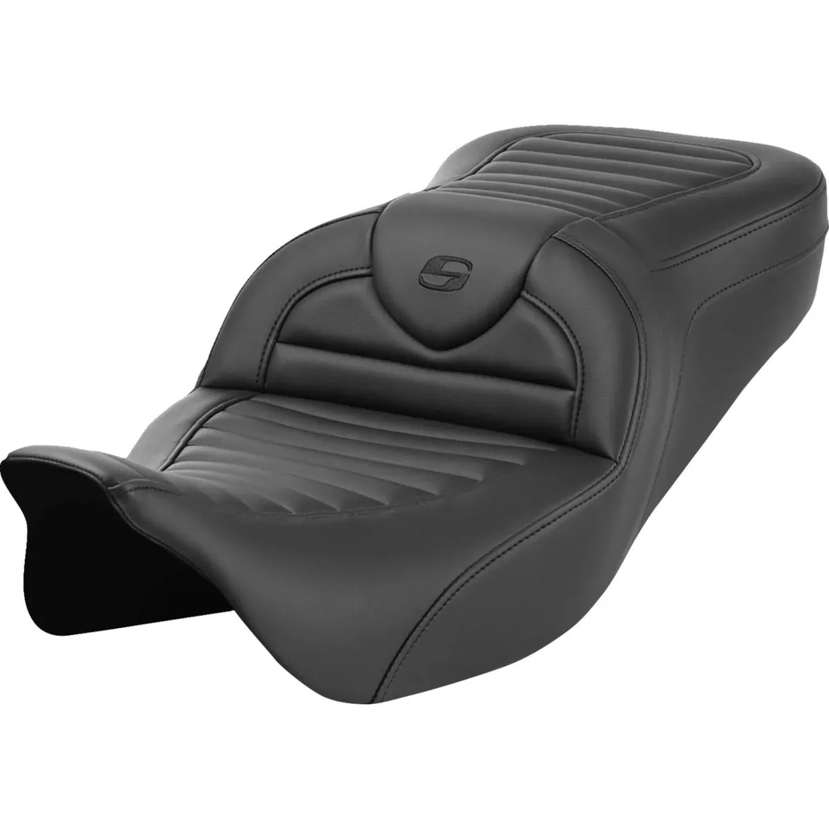 Saddlemen Roadsofa Standard Reach Seat Without Backrest Tuck-N-Roll – 808-07B-20200 For Harley Touring 2008-2025