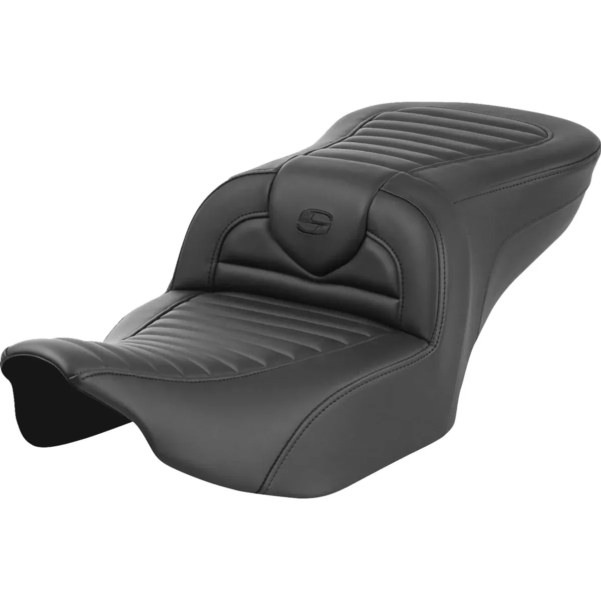 Saddlemen Roadsofa Standard Reach Seat Without Backrest Tuck-N-Roll - 823-07-20200 For Harley Touring 2023-2026