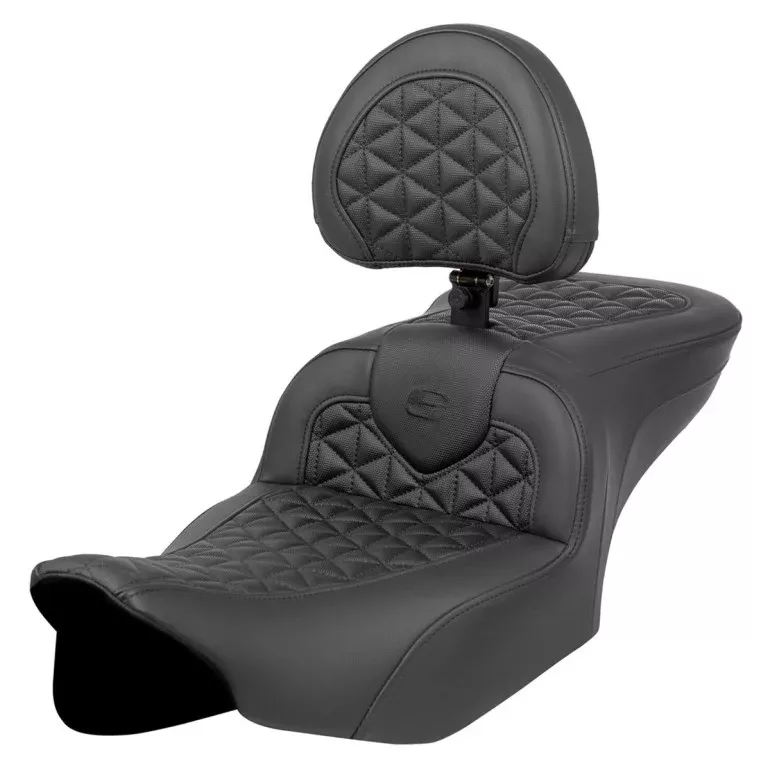 Saddlemen Roadsofa Tri-Gripper Stitch-TG-(2008-2024 Select Street Glide, Road Glide, Electra, Road King, CVO)(Heated & Non Heated Options)