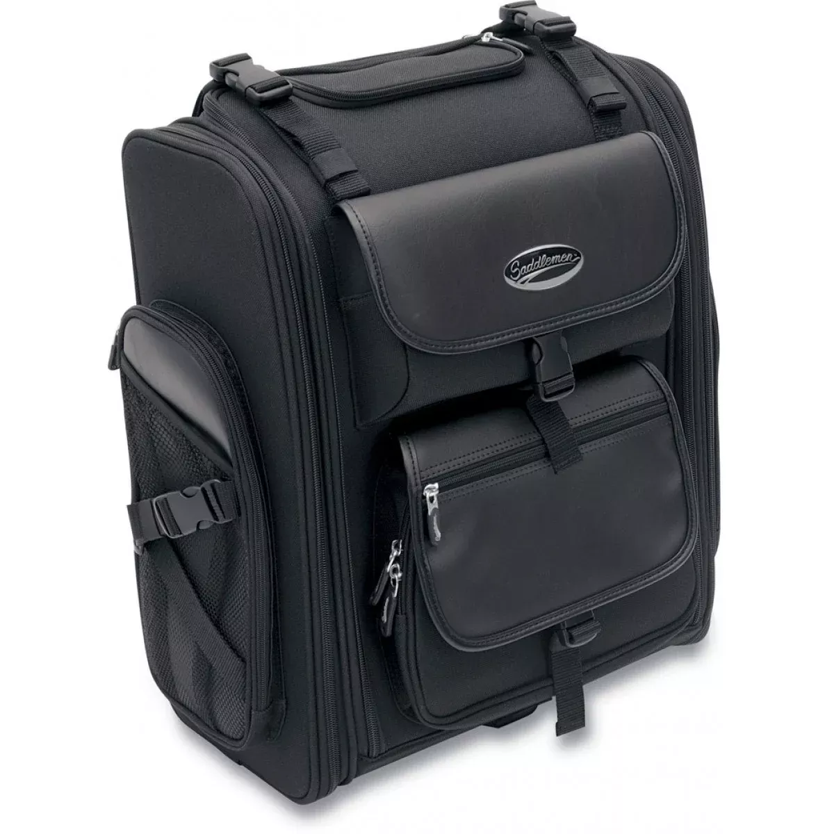 Saddlemen S2200E Expandable Sissy Bar 2200 ci Bag Luggage w/ Backpack Straps