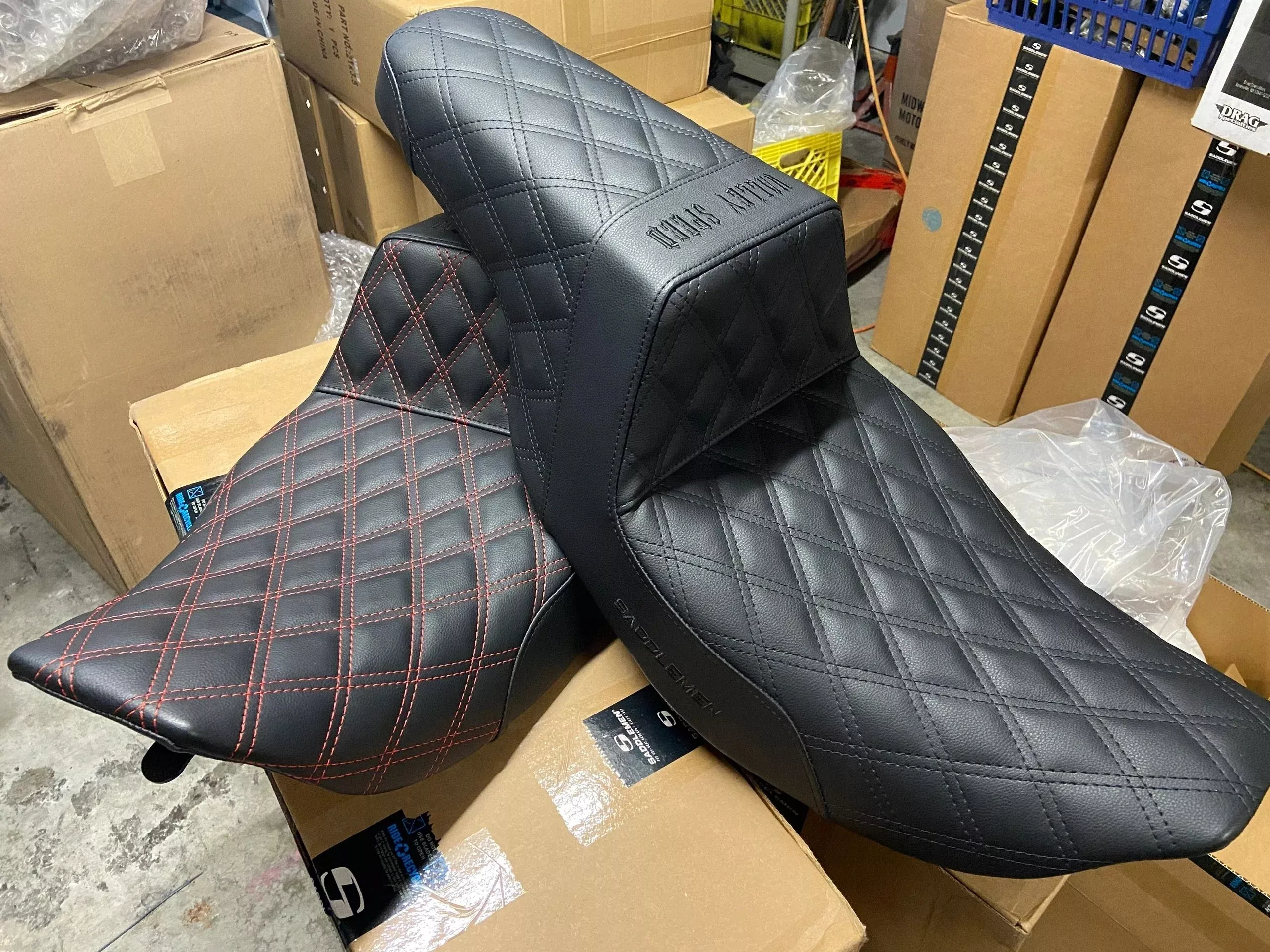SADDLEMEN SIGNATURE STEP UP SEATS 08-23 HARLEY BAGGERS
