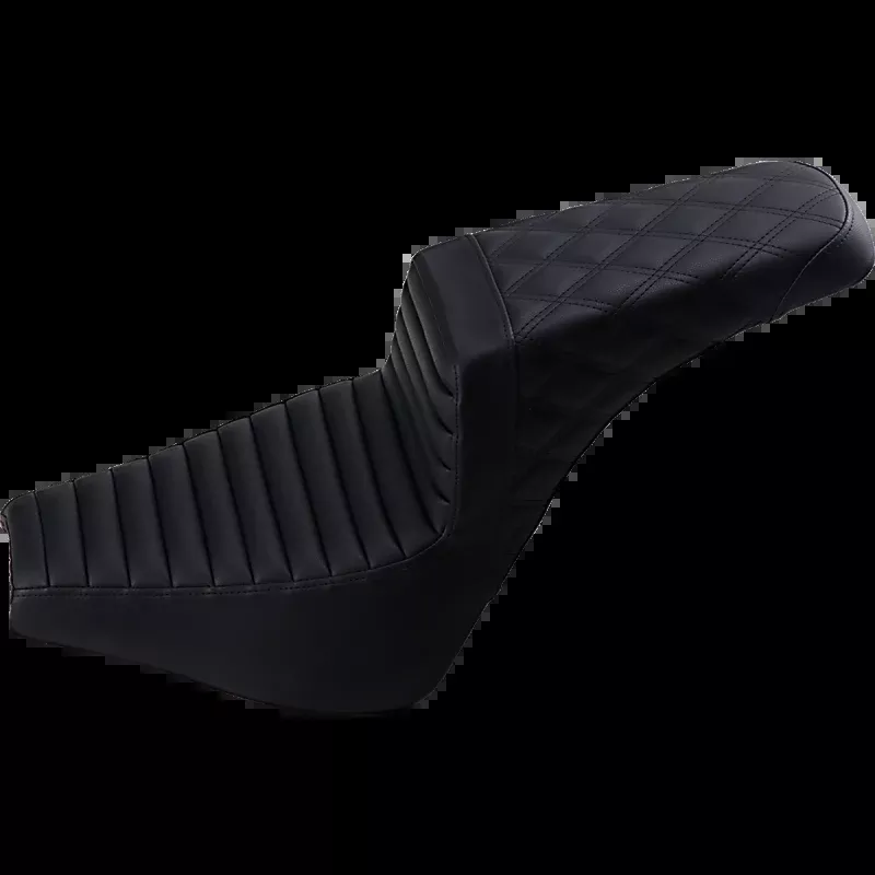 SADDLEMEN STEP UP SEAT BLACK T/R-L/S STITCH 18-23 SOFTAIL M8 FXBB/FXST