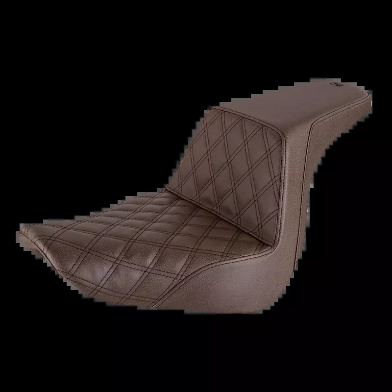 SADDLEMEN STEP UP SEAT BROWN L/S HARLEY SOFTAIL M8 FXLR/S/T FLSB