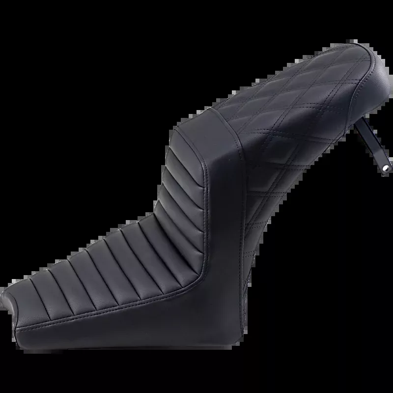SADDLEMEN STEP UP SEATS BLACK TUCK ROLL/LATTICE INDIAN SCOUTS