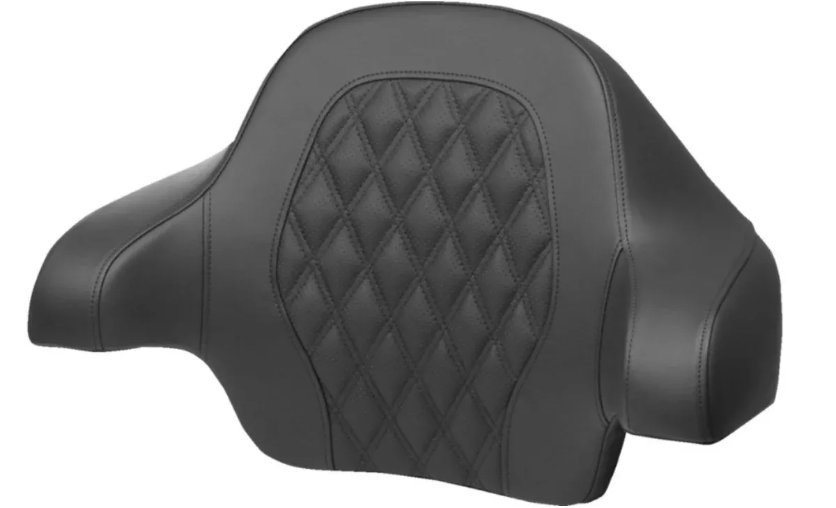 Saddlemen Tour Pak Backrest Pad Lattice Stitch Blue Stitch – 814-07-15001 For Harley Touring 2014-2026