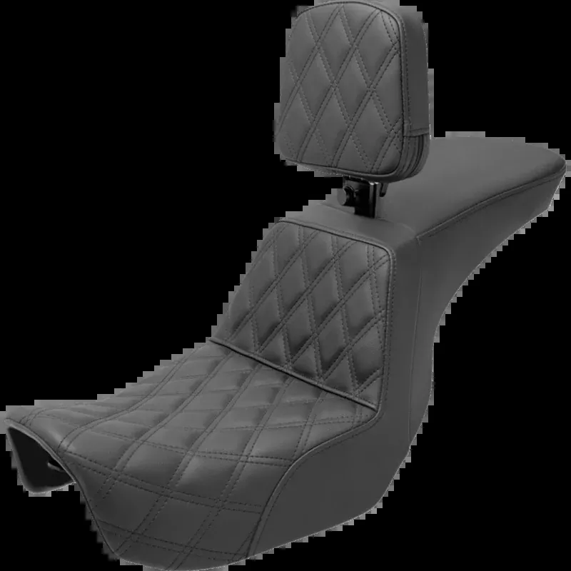 SADDLEMEN TOUR STEP UP SEATS BLACK LS HARLEY DAVIDSON DYNA 06-17