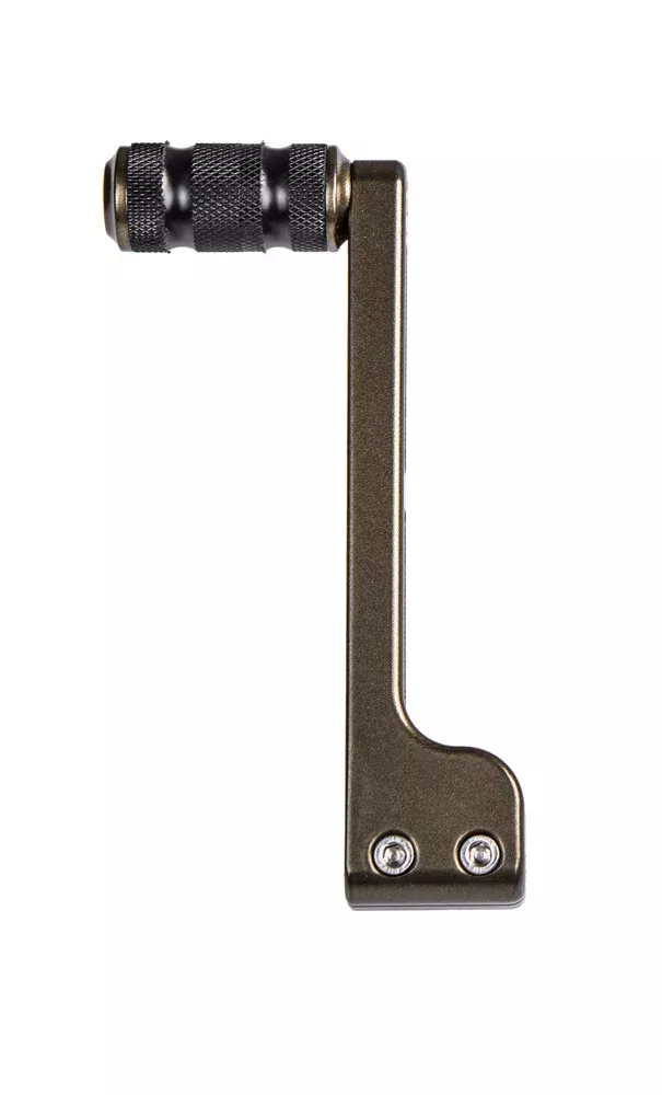 SANTORO FABWORX ONCE BITTEN TWICE TIGHT SHIFT ARM BRONZE HARLEY BAGGERS