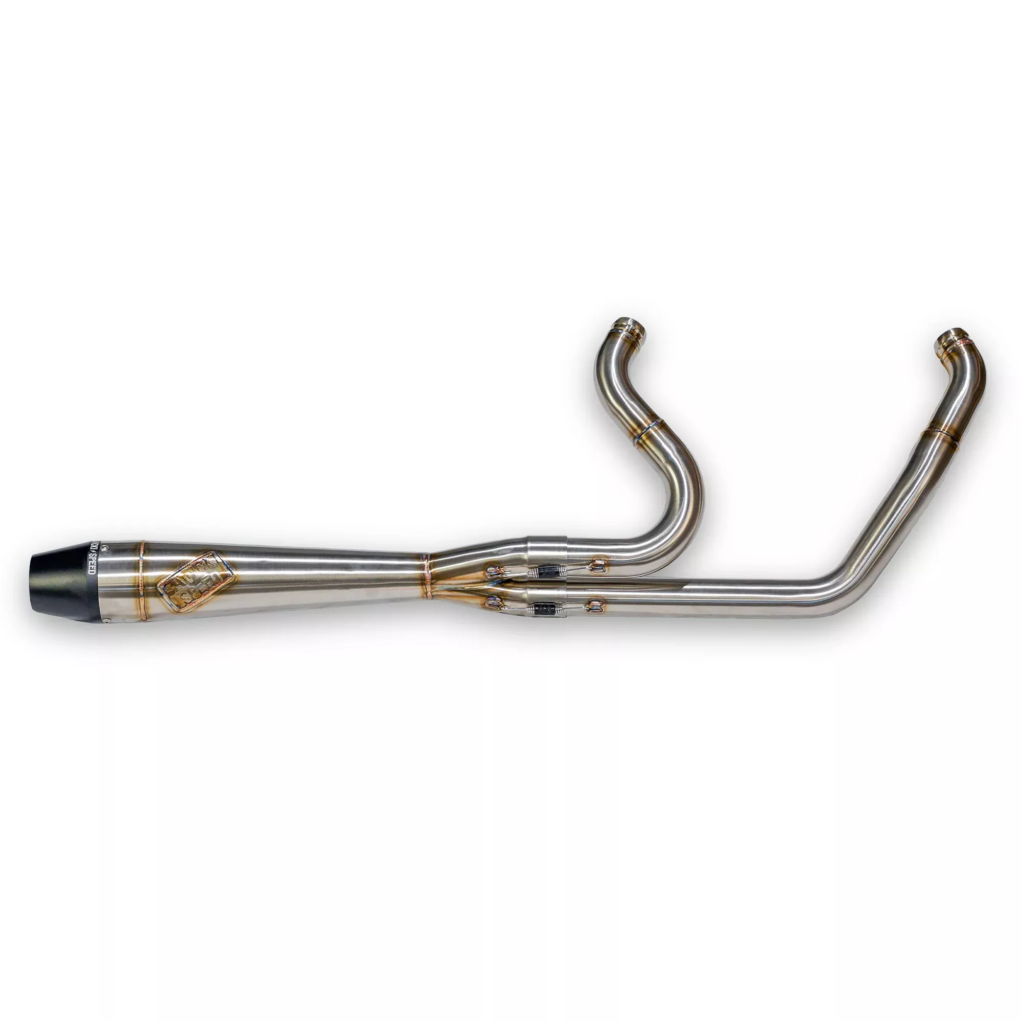 SAWICKI – INTMDTR M8 SOFTAIL MID BRUSHED SS W/BLACK END CAP – 930-02624