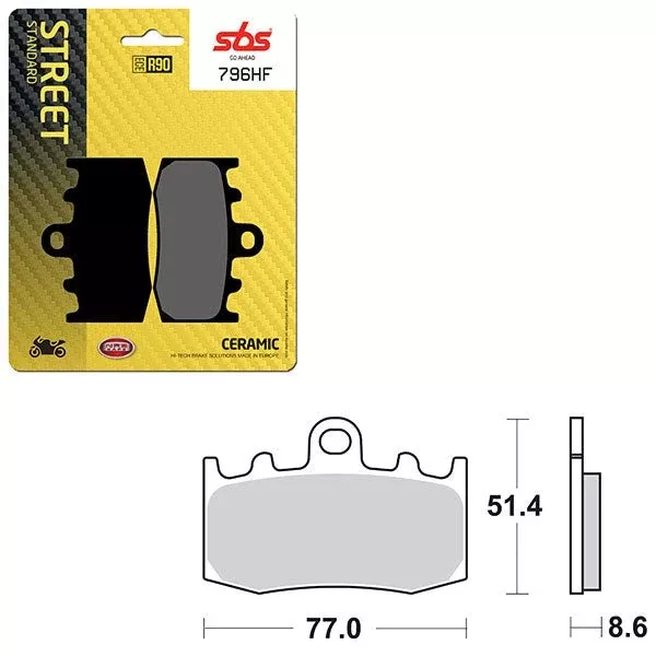 SBS ATV/UTV Ceramic Brake Pad (6190796108)