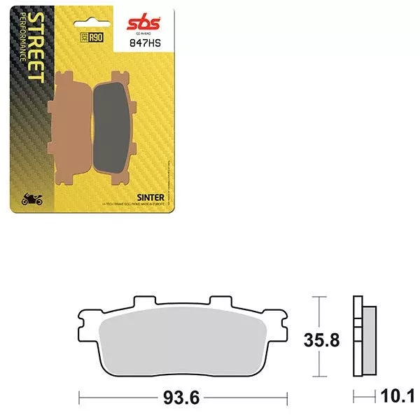 SBS Performance HS Sinter Brake Pad (6250847100)