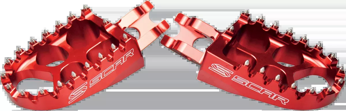Scar Racing Evolution Racing Foot Pegs (Red) S3515R - Honda / Kawasaki 2002-2026