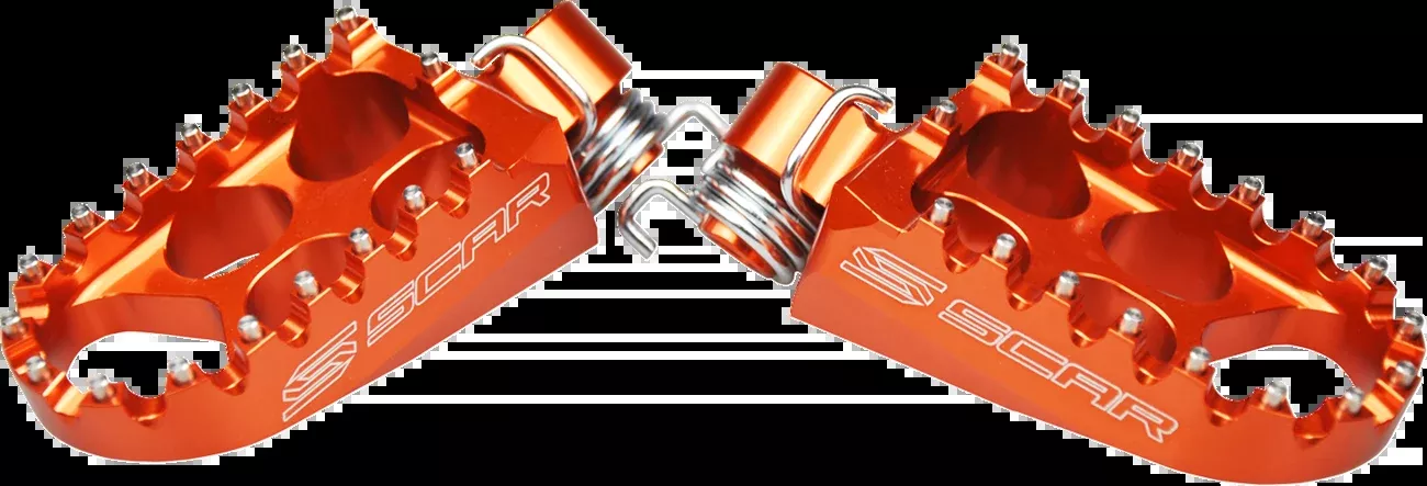 Scar Racing S5211OR 2012-23 KTM EXC/SX Foot Pegs Orange