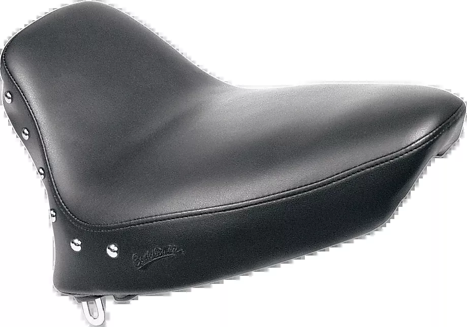 Seat - Renegade™ Solo - Smooth - Studded - Black - Softail