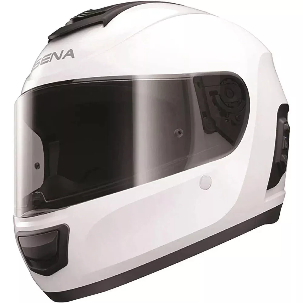 SENA Momentum LITE Full Face Helmet Glossy White MO-LITE-GW-L-01