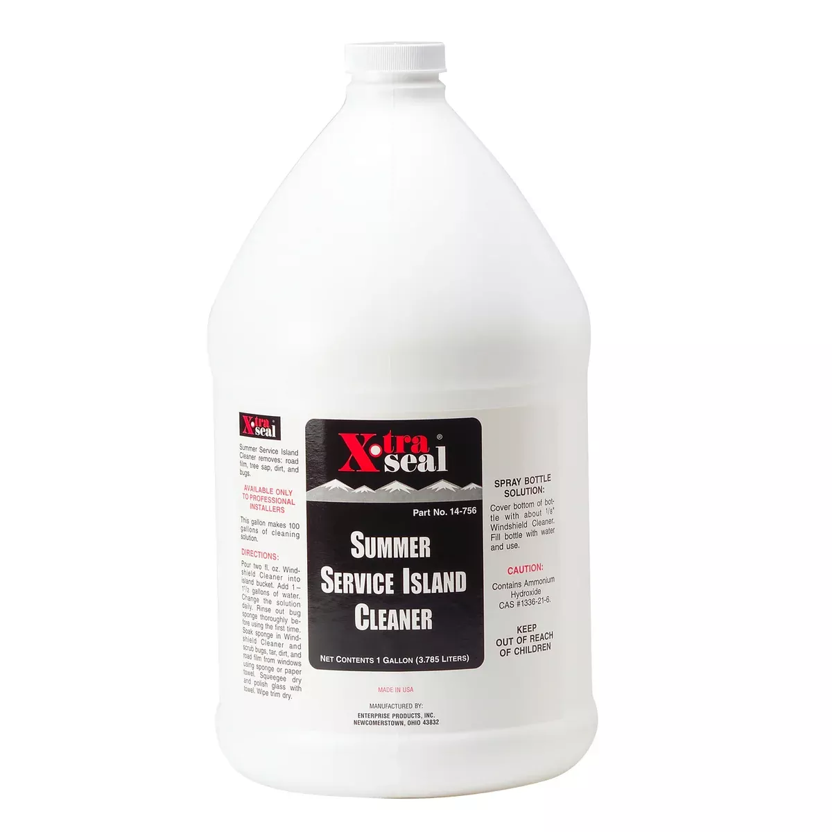 Service Island Window Cleaner, Summer Formula, 1 Gallon (3.8L) – Concentrate