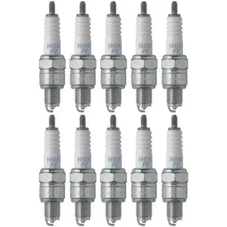 Set of 10 NGK Standard Spark Plugs for Yamaha TTR110 2013-2012 Engine 110cc