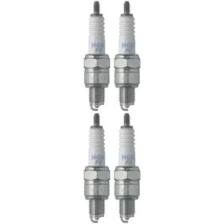 Set 4 NGK Standard Spark Plugs for Yamaha TTR50 2009-2006 Engine 50cc