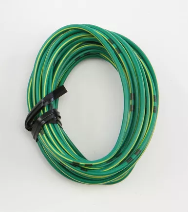 Shindy Electrical Wiring Green/Yellow 14A/12V 13' - 16-679