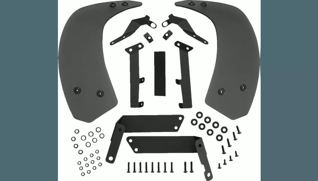 Show Chrome Aeroflo Lower Wind Deflectors for '19-22 Can Am Ryker - Smoke