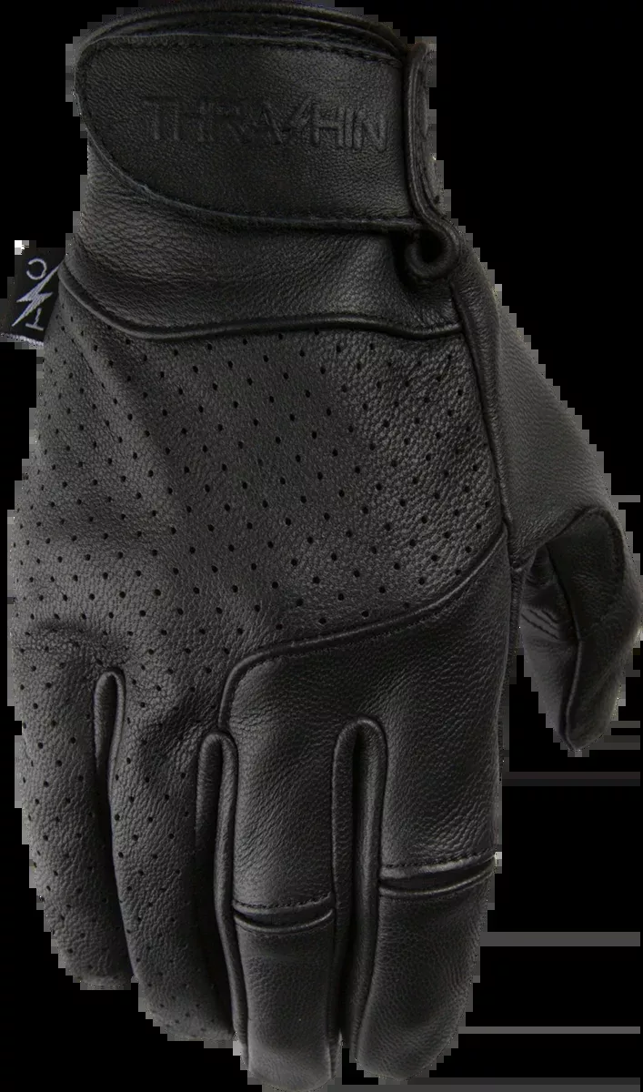 Siege Leather Gloves - Black - Medium