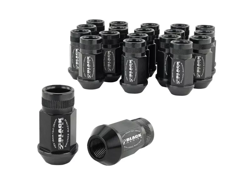 Skunk2 12×1.25 Forged Lug Nut – Black (Set of 20)