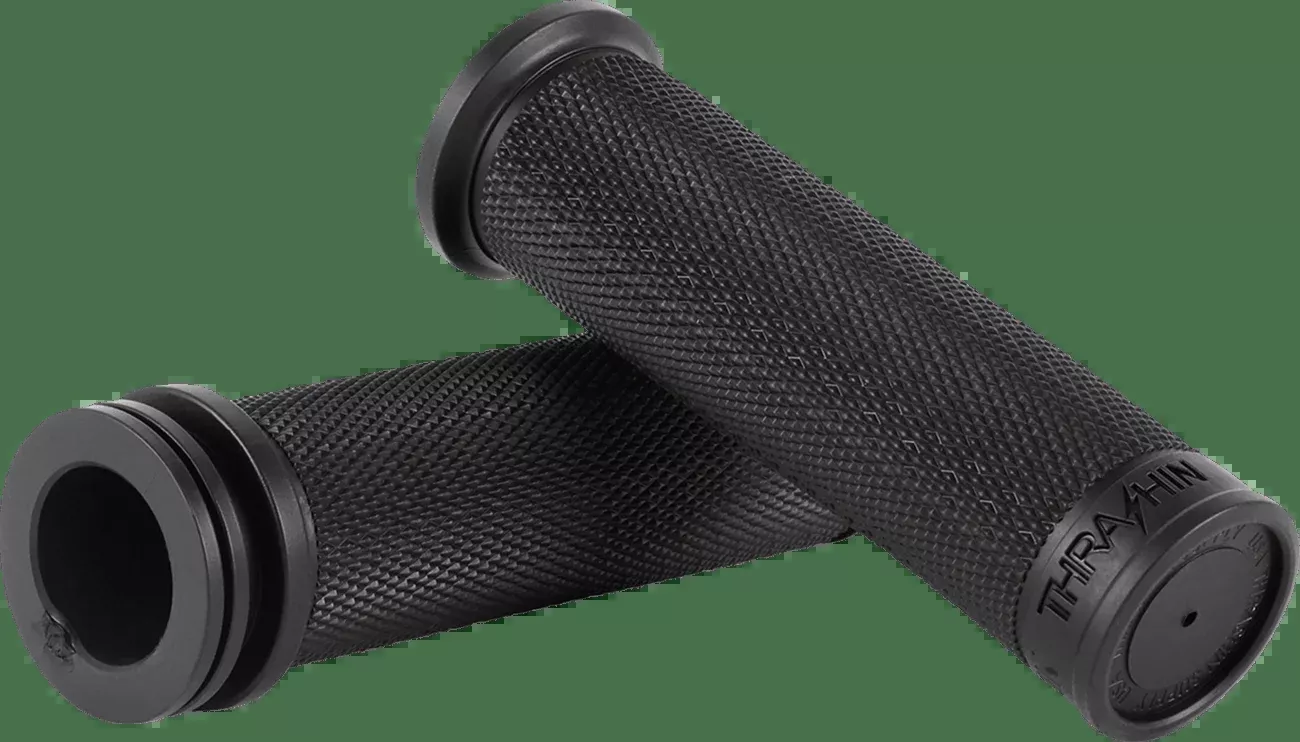 Slim Moto Grips / 1″ Harley Bars, Full Length Texture
