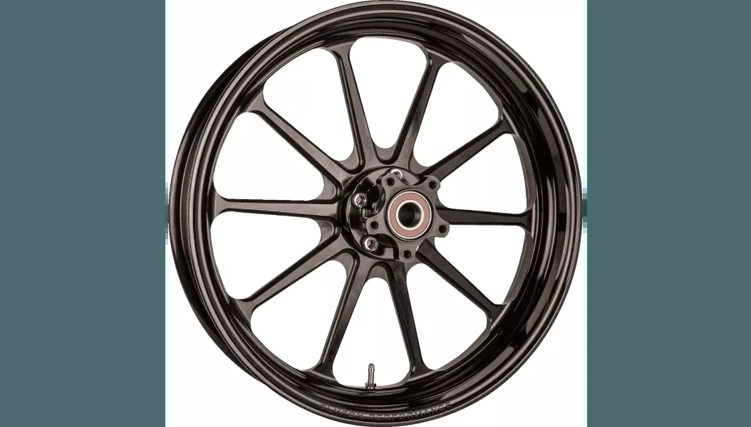 Slyfox 17x6 Track Pro Rear Wheel for '08-22 Harley Davidson Touring Models without ABS - Black Anodized