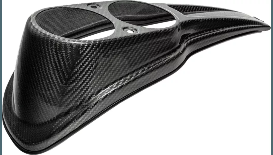 SlyFox Carbon Fiber Dash Panel for '18-21 Harley Davidson Softail Lowrider S - Gloss Black