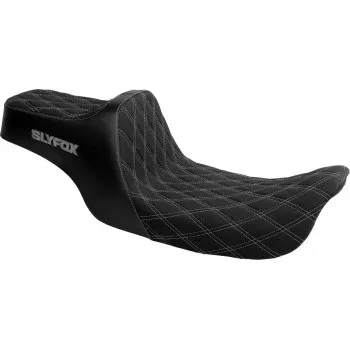 SlyFox High Noon Black & Gray Diamond Stitch For 2006 – 2017 Dyna
