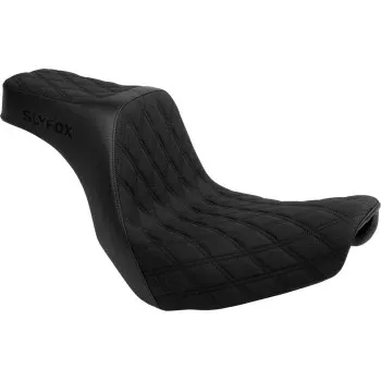 Slyfox Highnoon Seat – Black Logo –Softail FXLRS / FXLRST 2018–2025