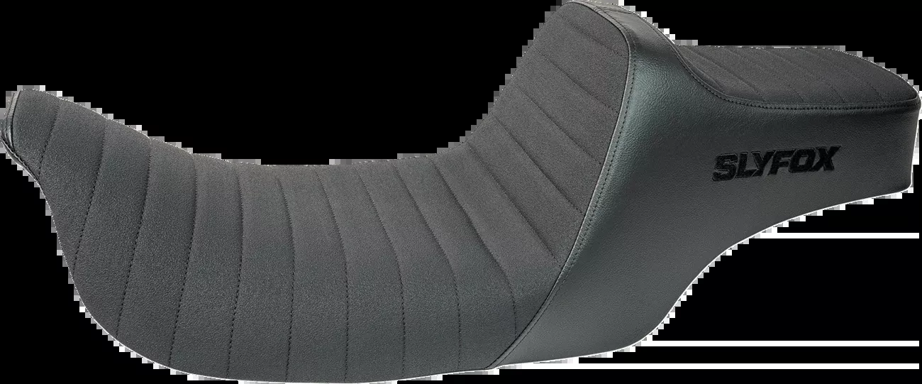 SLYFOX Highnoon Seat - Vinyl - Classic Stitch - Black Logo - FL '97-'07 - 4702A-SlyFox