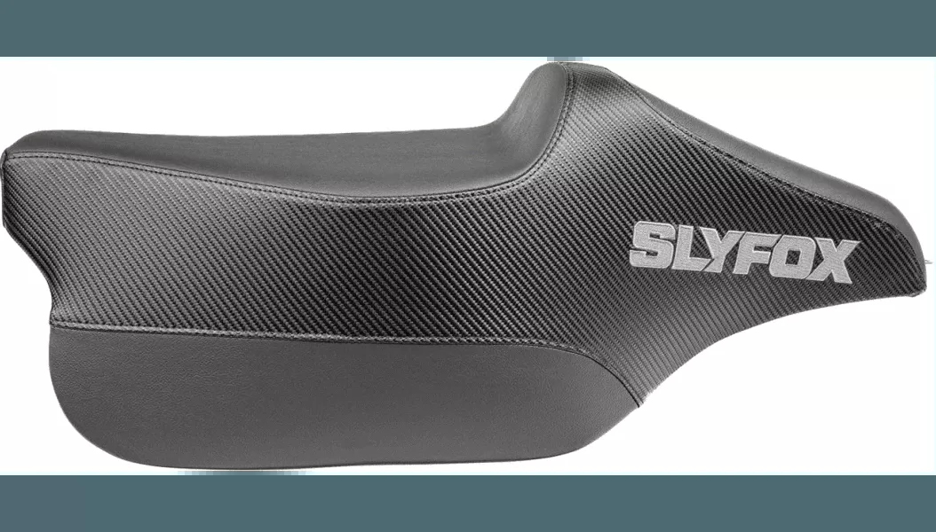 Slyfox Race Seat for '08-25* Harley Davidson Touring Models with Gray Logo - Tall Style